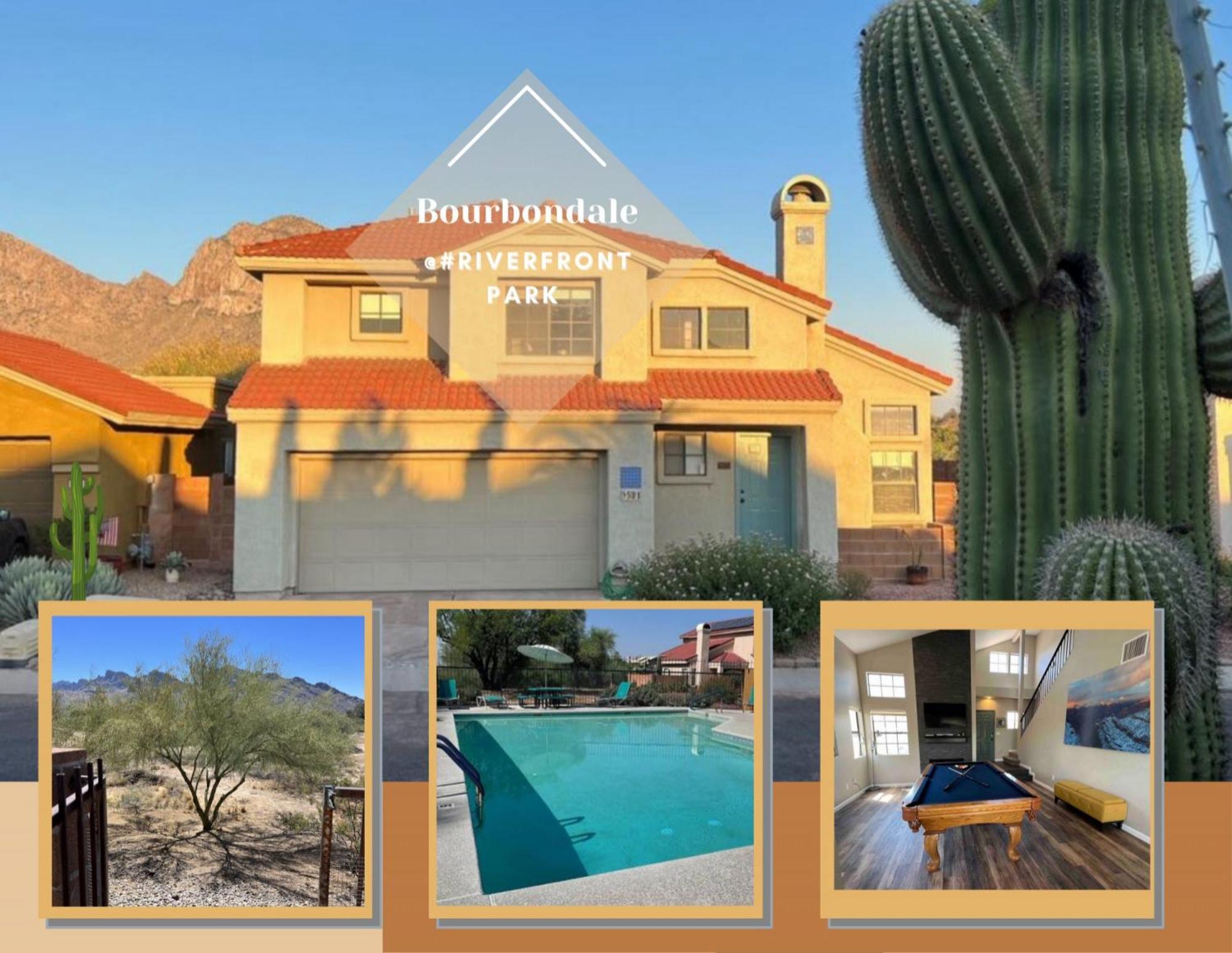Private Home - Billiards, Mountain Views, Private Desert Access, Hoa Pool & Spa, Bbq, At Lambert Park - Bourbondale 土桑 外观 照片
